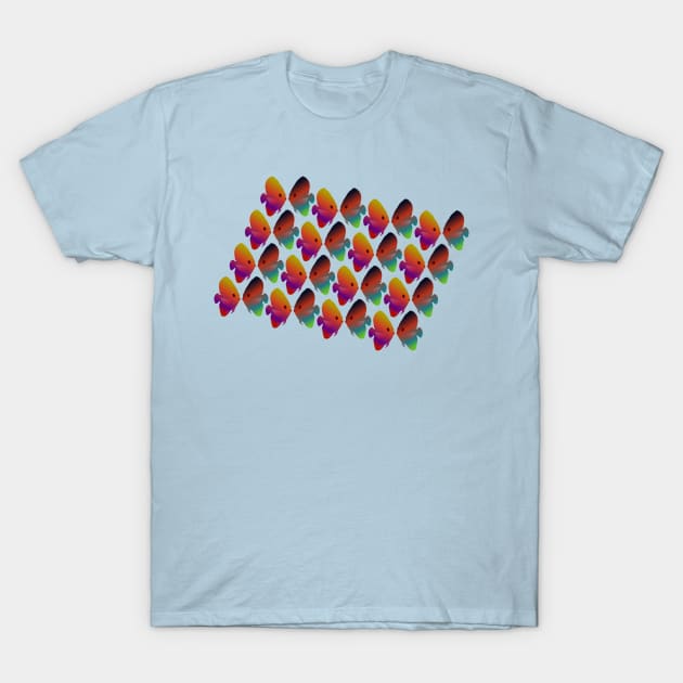 Tropical Fish Pattern T-Shirt by Davey's Designs